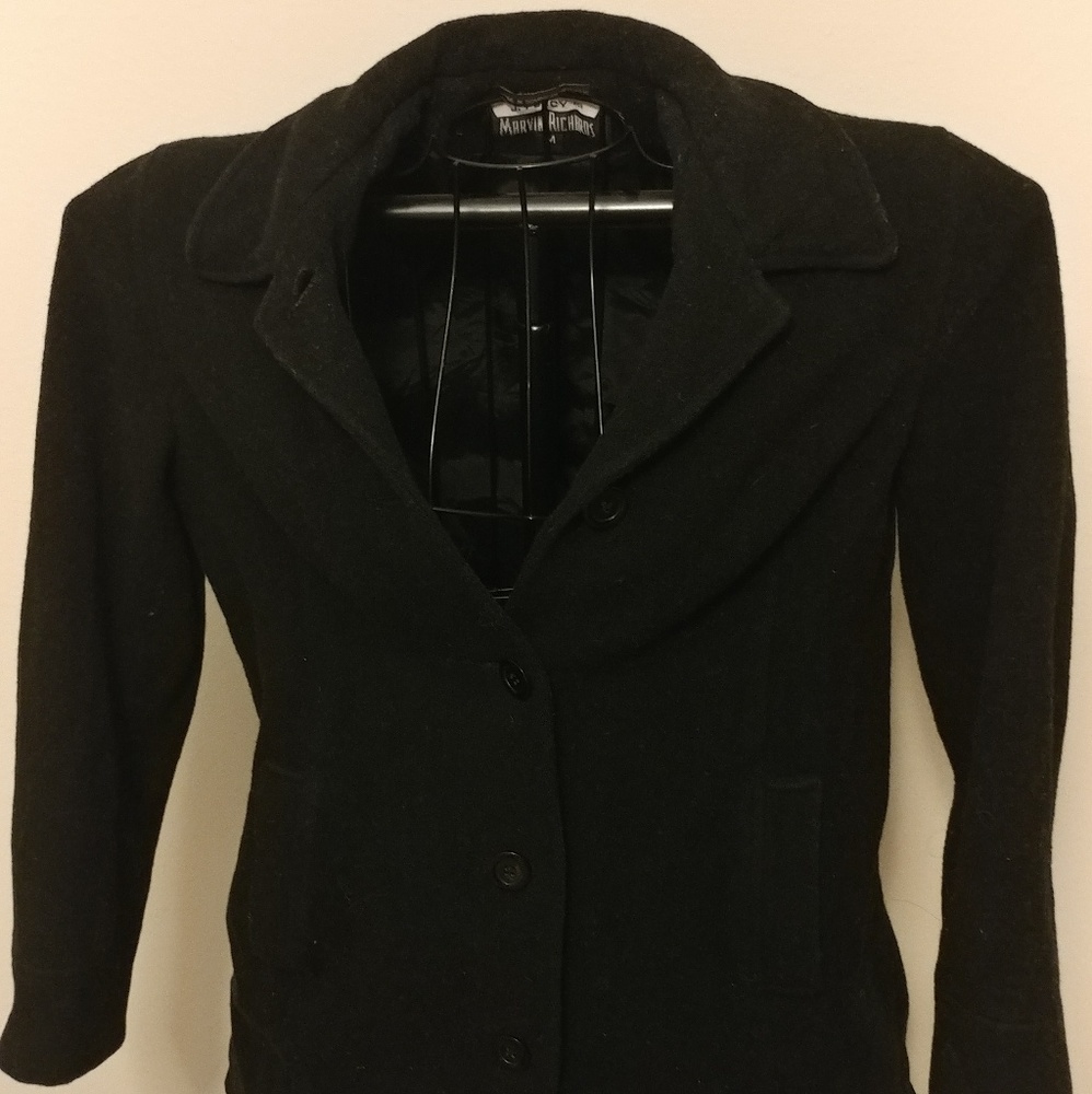 Thick, Black Pea Coat